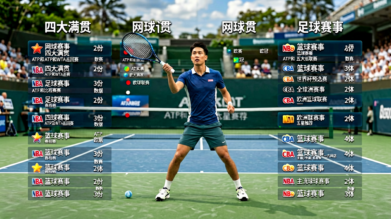 Bwin网球赛事数据——四大满贯、ATP和WTA巡回赛的比赛结果与排名信息
